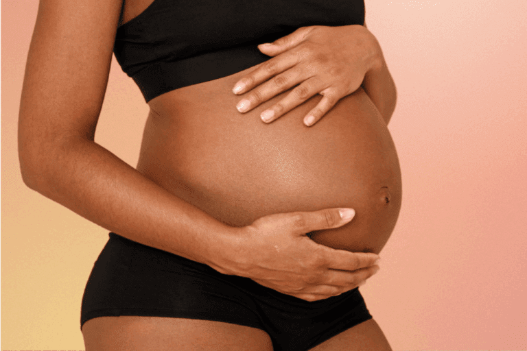 Photo of pregnant belly