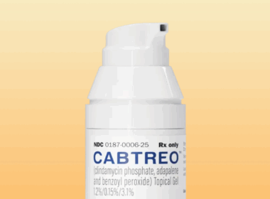 Bottle of Cabtreo prescription gel