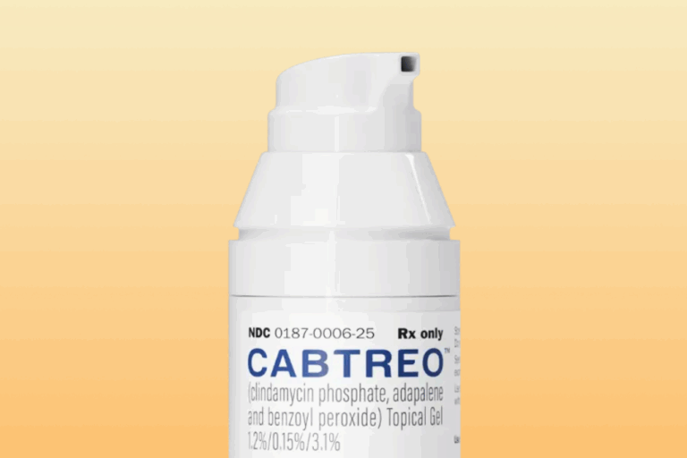 Bottle of Cabtreo prescription gel